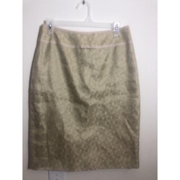 Ann Taylor Silk Blend Tapestry Design Pencil Skirt Size 4 Floral Whimsy Work - Picture 9 of 9